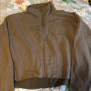 Quarter-Zip cropped Pullover